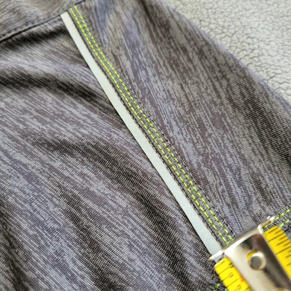 Core 365 Long Sleeve Activewear Shirt Mens Medium VNeck Reflective Stripe Gray - Picture 12 of 12
